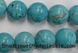 CWB559 15.5 inches 14mm round howlite turquoise beads wholesale