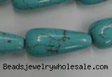 CWB680 15.5 inches 13*30mm teardrop howlite turquoise beads wholesale