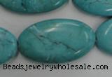 CWB738 15.5 inches 20*36mm oval howlite turquoise beads wholesale