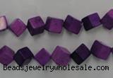 CWB762 15.5 inches 6*6mm cube howlite turquoise beads wholesale