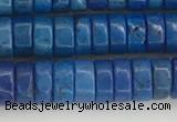 CWB841 15.5 inches 3*6mm tyre howlite turquoise beads wholesale