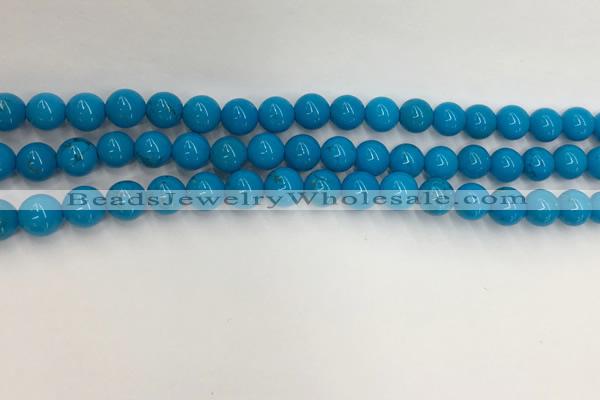 CWB858 15.5 inches 6mm round howlite turquoise beads wholesale