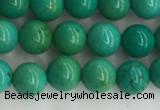 CWB869 15.5 inches 4mm round howlite turquoise beads wholesale