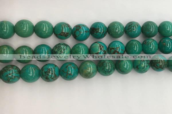 CWB873 15.5 inches 12mm round howlite turquoise beads wholesale