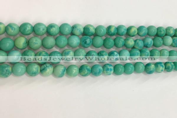 CWB876 15.5 inches 6mm round howlite turquoise beads wholesale