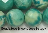 CWB883 15.5 inches 10mm faceted round howlite turquoise beads