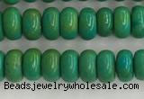 CWB898 15.5 inches 2*4mm rondelle howlite turquoise beads