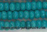 CWB901 15.5 inches 2*4mm faceted rondelle howlite turquoise beads