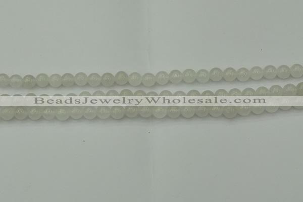 CWH51 15.5 inches 6mm round white jade beads wholesale