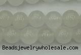 CWH52 15.5 inches 8mm round white jade beads wholesale