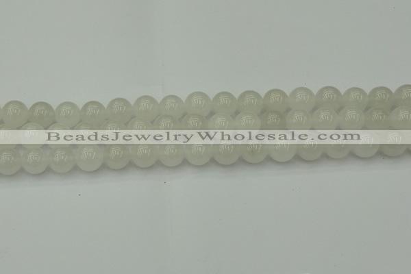 CWH53 15.5 inches 10mm round white jade beads wholesale