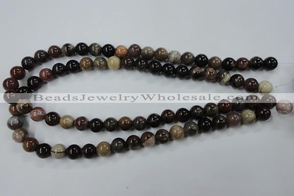 CWJ203 15.5 inches 10mm round wood jasper gemstone beads wholesale