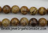 CWJ253 15.5 inches 10mm round wood jasper gemstone beads wholesale