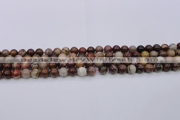 CWJ402 15.5 inches 8mm round wood jasper gemstone beads wholesale