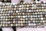 CWJ450 15.5 inches 4mm faceted round wood jasper beads wholesale