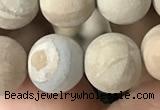 CWJ523 15.5 inches 10mm round matte wooden jasper beads wholesale