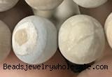 CWJ525 15.5 inches 14mm round matte wooden jasper beads wholesale