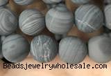 CWJ557 15.5 inches 6mm round matte coffee wood jasper beads wholesale