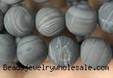 CWJ558 15.5 inches 8mm round matte coffee wood jasper beads wholesale