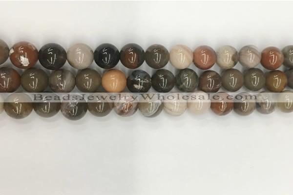 CWJ577 15.5 inches 10mm round wood jasper beads wholesale