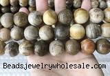 CWJ597 15.5 inches 18mm round wood jasper beads wholesale