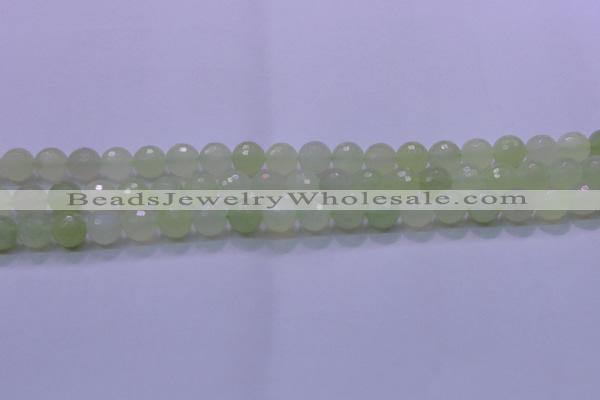 CXJ220 15.5 inches 10mm faceted round New jade beads wholesale