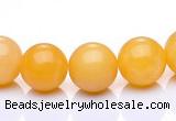 CYJ01 16 inches 4mm round yellow jade gemstone beads Wholesale