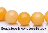 CYJ02 16 inches 6mm round yellow jade gemstone beads Wholesale