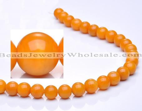 CYJ09 16 inches 4mm round yellow jade gemstone beads Wholesale