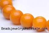 CYJ12 16 inches 10mm round yellow jade gemstone beads Wholesale