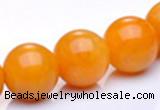 CYJ17 18mm round 16 inches yellow jade gemstone beads Wholesale