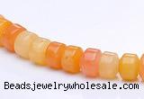 CYJ25 5*6mm rondelle yellow jade gemstone beads Wholesale