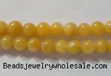 CYJ251 15.5 inches 6mm round yellow jade beads wholesale