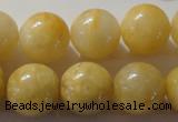 CYJ256 15.5 inches 16mm round yellow jade beads wholesale