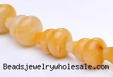 CYJ27 6*10mm calabash yellow jade gemstone beads Wholesale