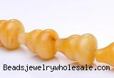 CYJ28 9*13mm calabash yellow jade gemstone beads Wholesale