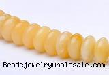 CYJ29 16 inch 4*8mm roundel yellow jade gemstone beads Wholesale