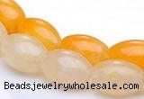 CYJ34 16 inch 10*14mm rice yellow jade gemstone beads Wholesale