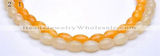 CYJ35 16 inch 13*18mm rice yellow jade gemstone beads Wholesale