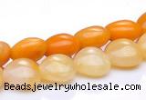 CYJ38 16 inch 14*14mm heart yellow jade gemstone beads Wholesale