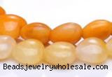 CYJ39 16 inch 20*20mm heart yellow jade gemstone beads Wholesale