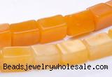CYJ41 16 inch 5*7mm cuboid yellow jade gemstone beads Wholesale