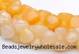 CYJ42 16 inch 9*12mm dumbbell-shaped yellow jade gemstone beads