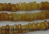 CYJ70 15.5 inches 5*8mm nuggets yellow jade beads wholesale