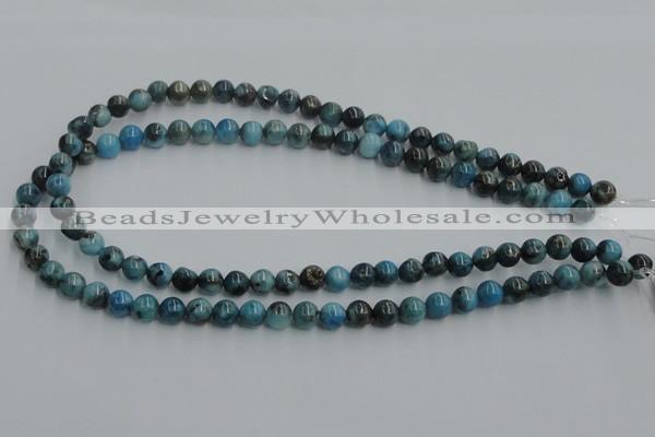 CYQ52 15.5 inches 8mm round dyed pyrite quartz beads wholesale