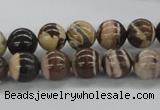 CZJ251 15.5 inches 10mm round zebra jasper beads wholesale