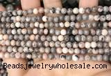 CZJ296 15.5 inches 4mm round pink zebra jasper beads wholesale