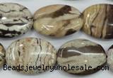 CZJ302 15.5 inches 18*25mm oval zebra jasper beads wholesale