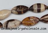 CZJ354 15.5 inches 10*20mm marquise zebra jasper beads wholesale