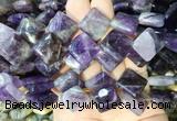 DOBS03 15 inches 15mm diamond amethyst gemstone beads wholesale